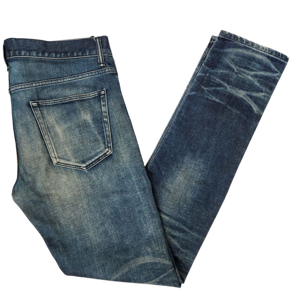 John Elliott The Cast 2 Japan Made Faded Button Fly 5 Pocket Skinny Jeans 32x33